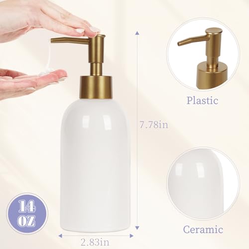 Natheeph 14OZ Ceramic Soap Dispenser view 2