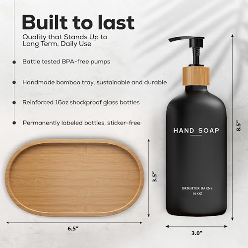 Black Glass Soap and Lotion view 3
