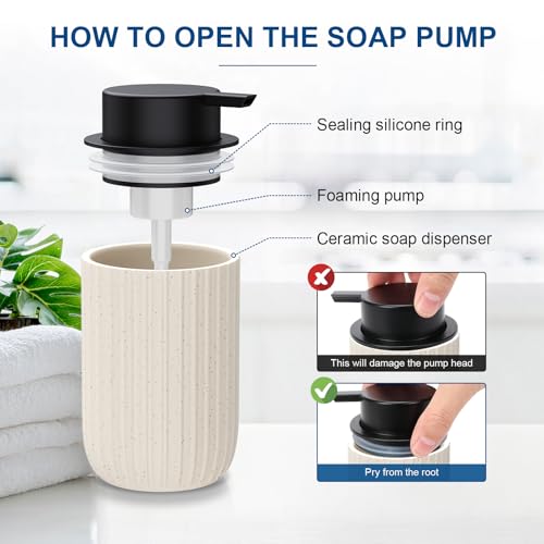 Ceramic Foaming Soap Dispenser 12 view 3