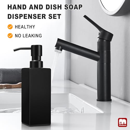 GMISUN Black Soap Dispenser Bathroom view 5