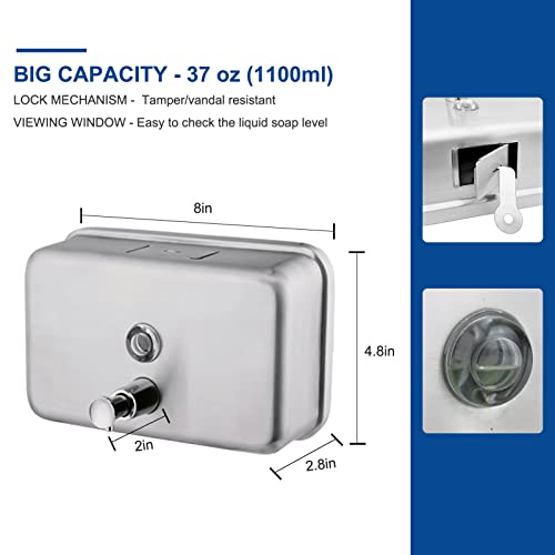 VANNSOO Commercial Soap Dispenser Wall view 5