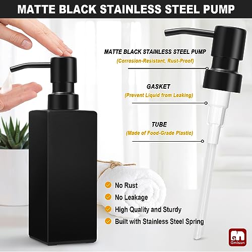 GMISUN Black Soap Dispenser Hand view 3